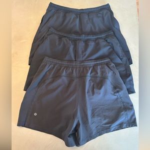 Bundle- Men’s Lululemon Pace Breaker (3) LG 7” inseam short, with liner.